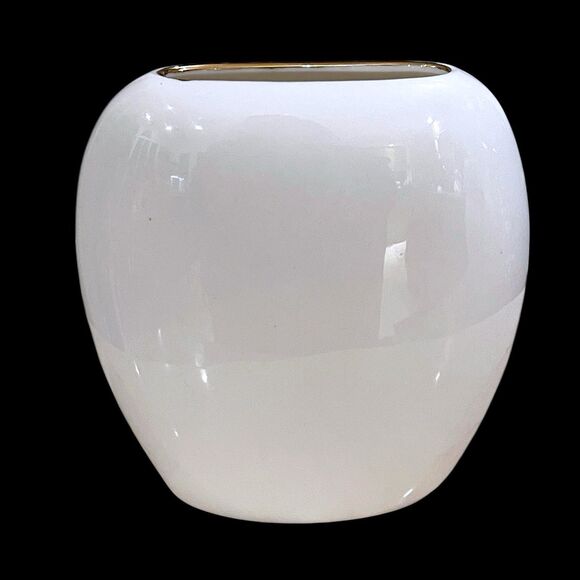 Vtg 1960s JAY Fine China Exotic Birds & Cherry Blossom Oval Porcelain Vase–Japan - Picture 6 of 15